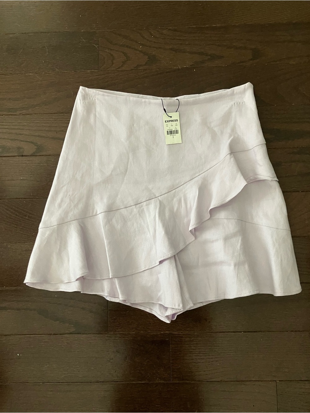 Express Lavender Ruffle Skort - Picture 4 of 5